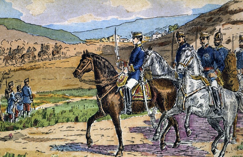 Proclamation of Alphonse XII as king of Spain on 29 December 1874 in Sagunto.