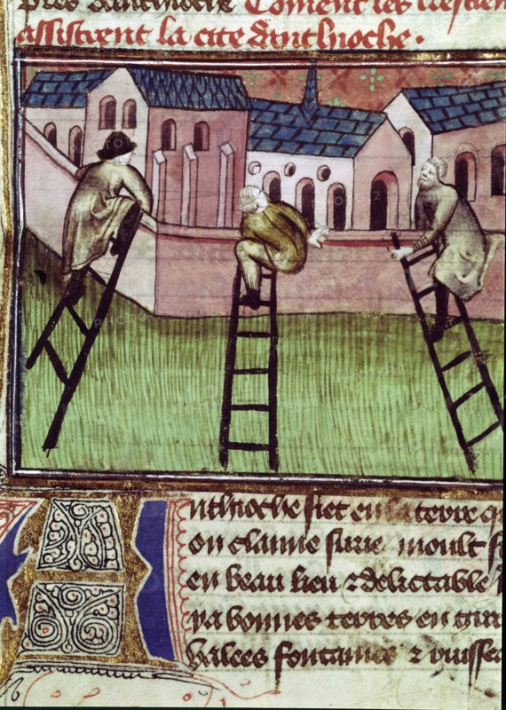Siege of Antioch (Turkey) by the troops of Godfrey of Bouillon during the first crusade (1097), M?