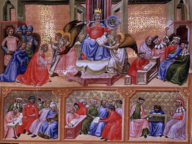 Miniature in 'Codex Justinian Institutiones Feodorum et Alia', illuminated manuscript, c. 1300, a?