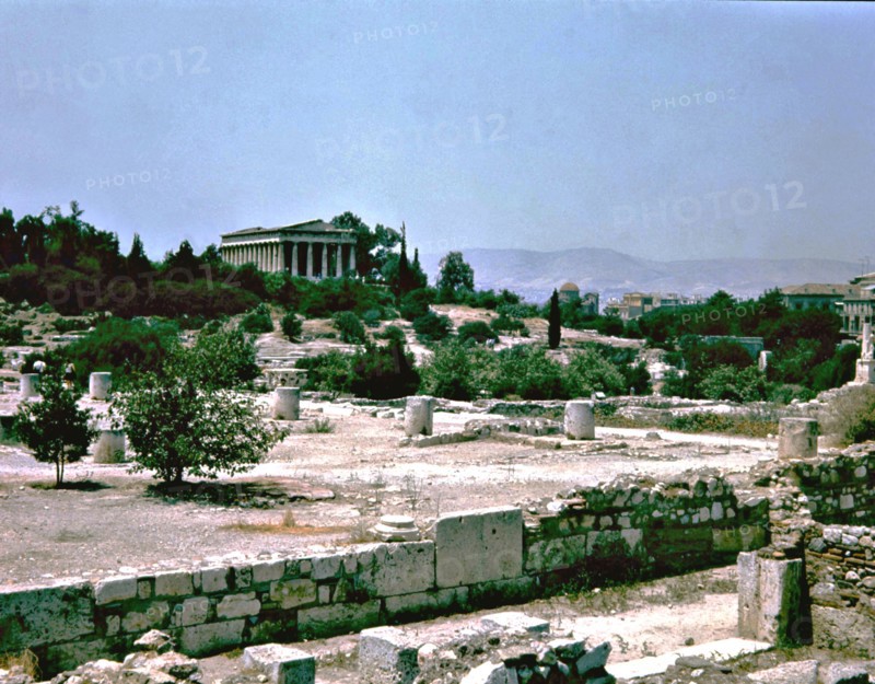 Athens, partial view of the agora.