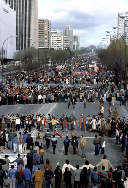 Demonstration in Madrid against NATO.