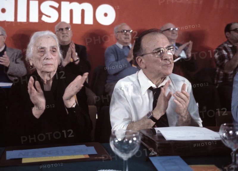 Dolores Ibarruri Gomez 'The Passiflora' (1895-1989) and Santiago Carrillo Solares (1915 -), Spani?