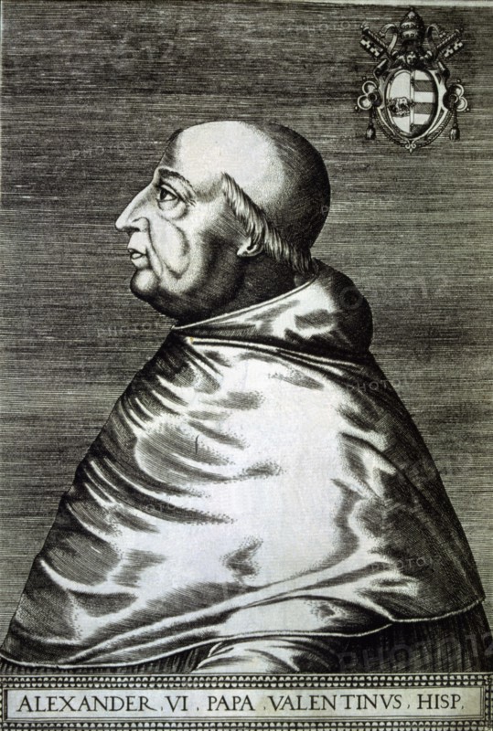 Alexander VI, Rodrigo Borgia (1431-1503) Pope of the Catholic Church.