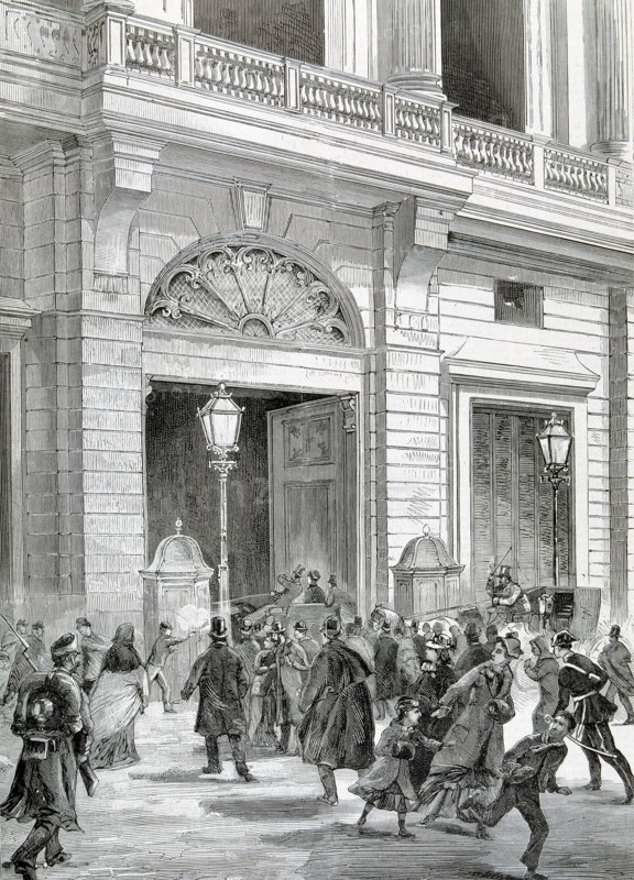 Attack on December 31, 1879 against King Alphonse XII of Spain and the Queen to coming into the p?