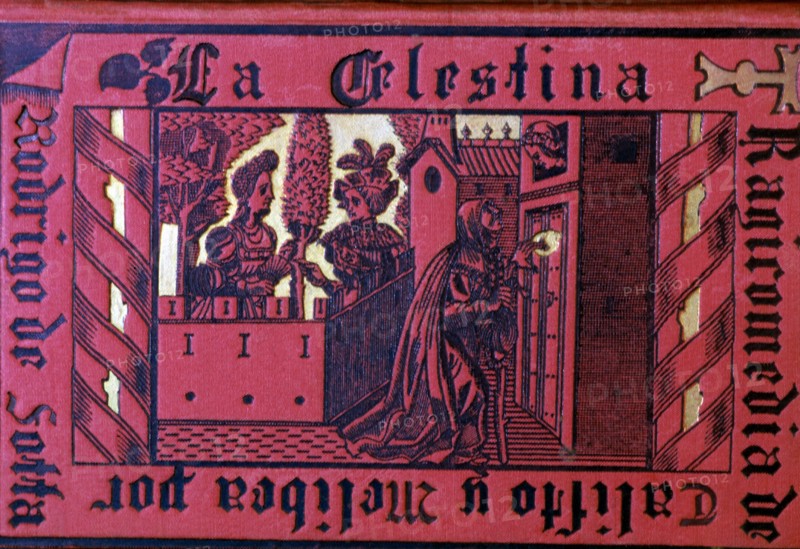 Cover of 'La Celestina' by Fernando de Rojas, 1883 edition.