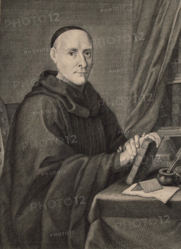 Fray Benito Feijoo Geronimo (1676-1764), Spanish Benedictine monk and scholar, engraving of the c?