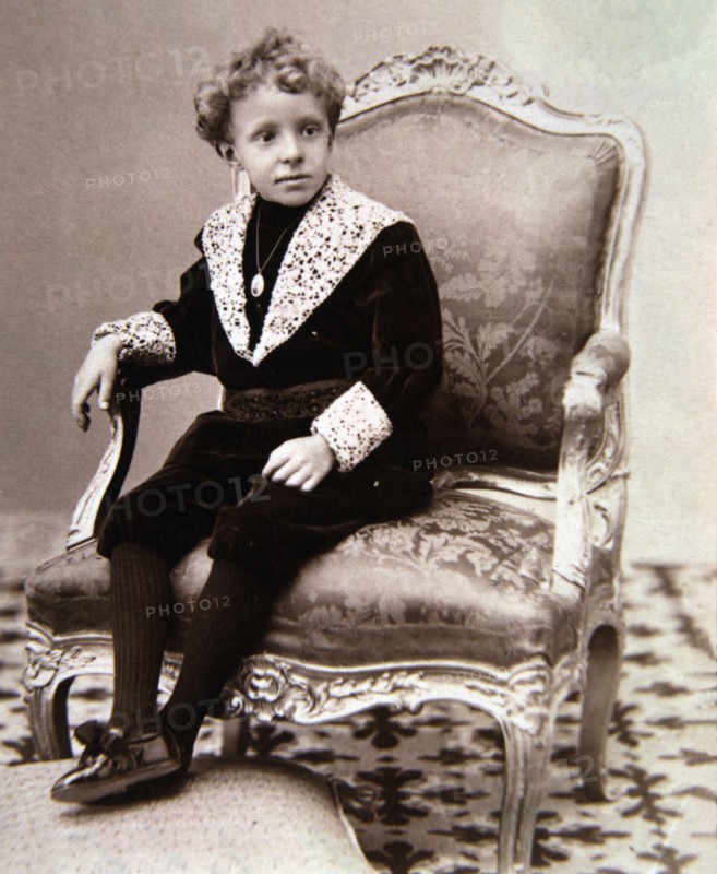 Alfonso XIII, King of Spain. (1886-1941) photo of the king when was a child under the regency of ?