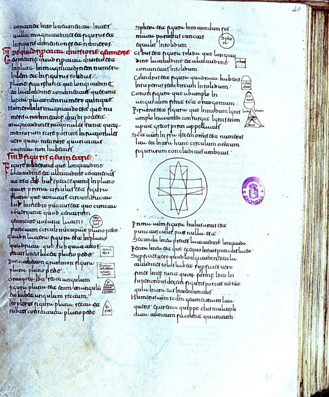 Page of St. Isidore's Etymologies.