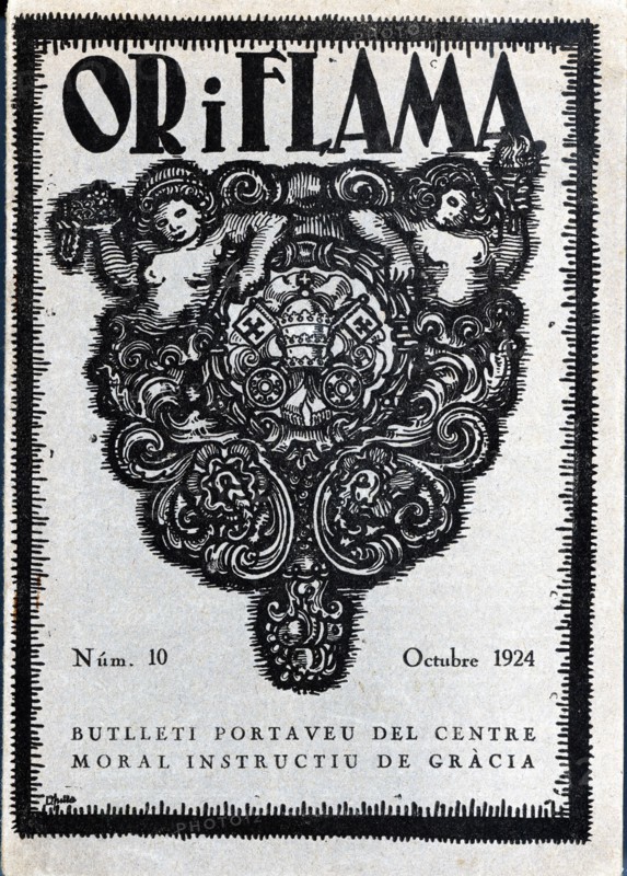 Cover of the magazine 'Or i Flama', number 10, October 1924, published in Barcelona.
