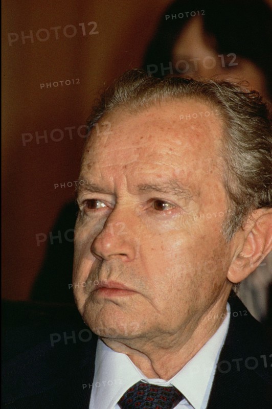 Juan Rulfo (1918-1986), Mexican novelist born in Sayula (Jalisco), photo 1987.