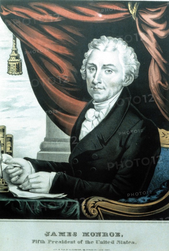 James Monroe (1758-1831), American politician, fifth president of the United States.