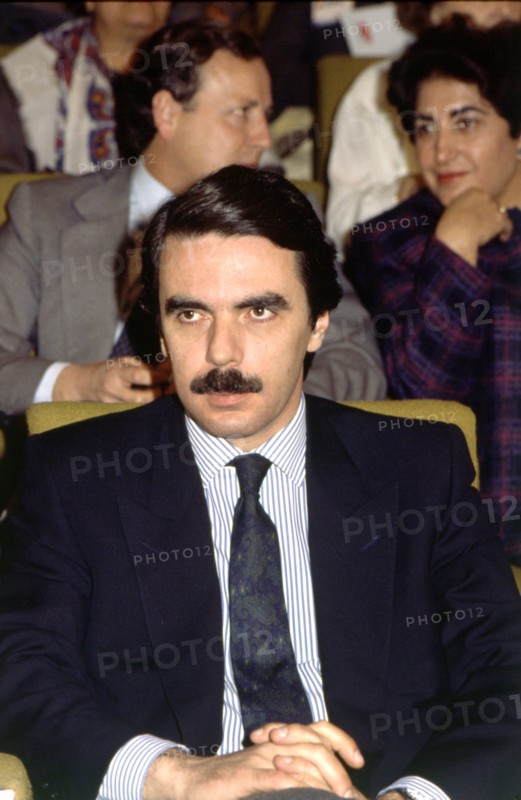 José María Aznar (1953 -) President of the government of Spain and Partido Popular politician, ph?