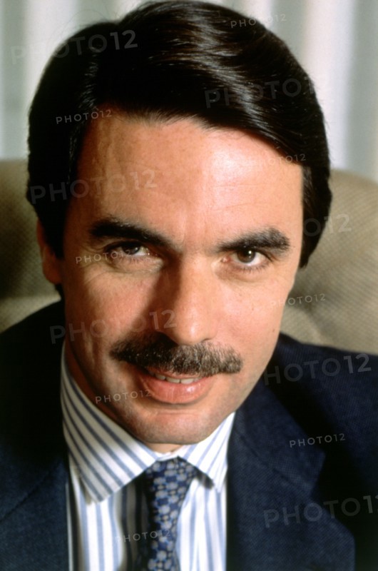 José María Aznar (1953 -) President of the government of Spain and Partido Popular politician, ph?