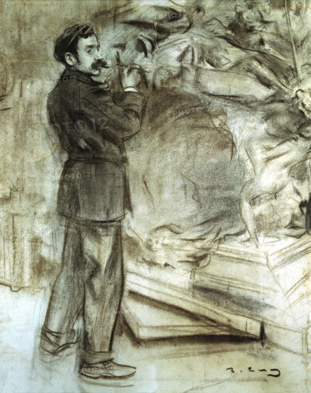 Portrait of Mariano Benlliure , Spanish sculptor known for his public Sculptures and Goya Sculptu?