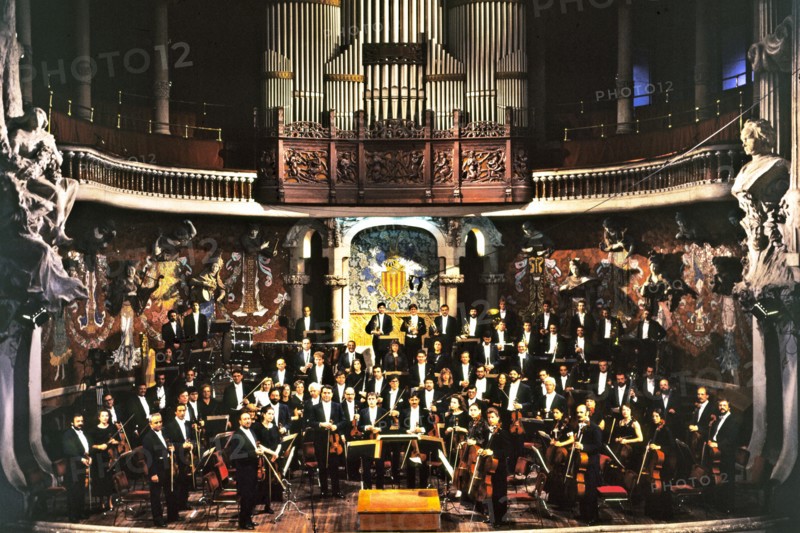 The OCB (Orquesta Ciutat de Barcelona i Nacional de Catalunya) on stage at the Palau de la Música?