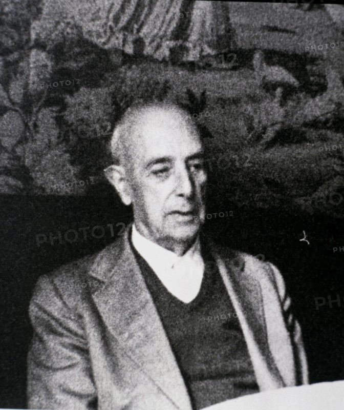 Llorenç Villalonga (1897-1980), Spanish writer in Catalan, photo at his home in Majorca in 1978.