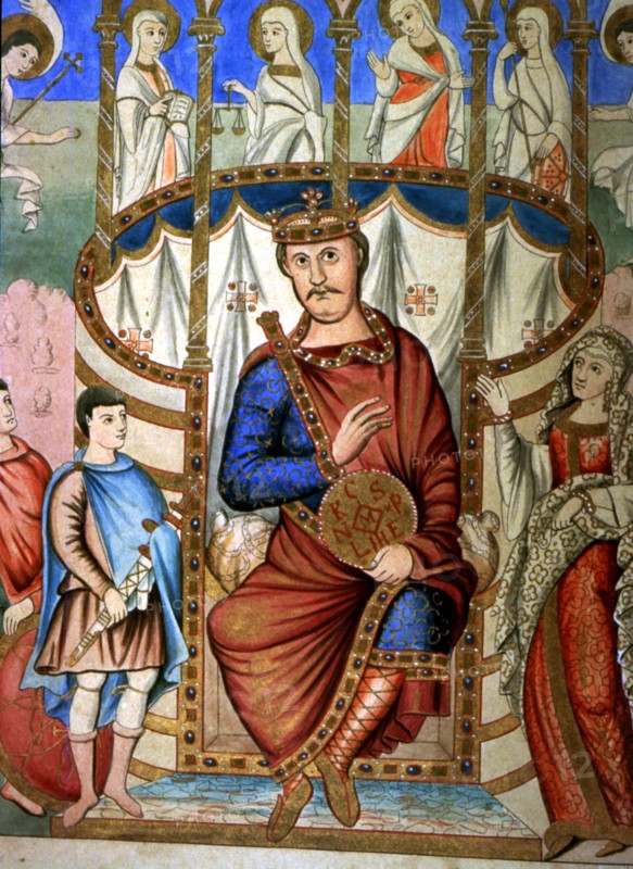 Charles II 'The Bald' '(823-877), king of France, Emperor of the West, facsimile of the Miniature?