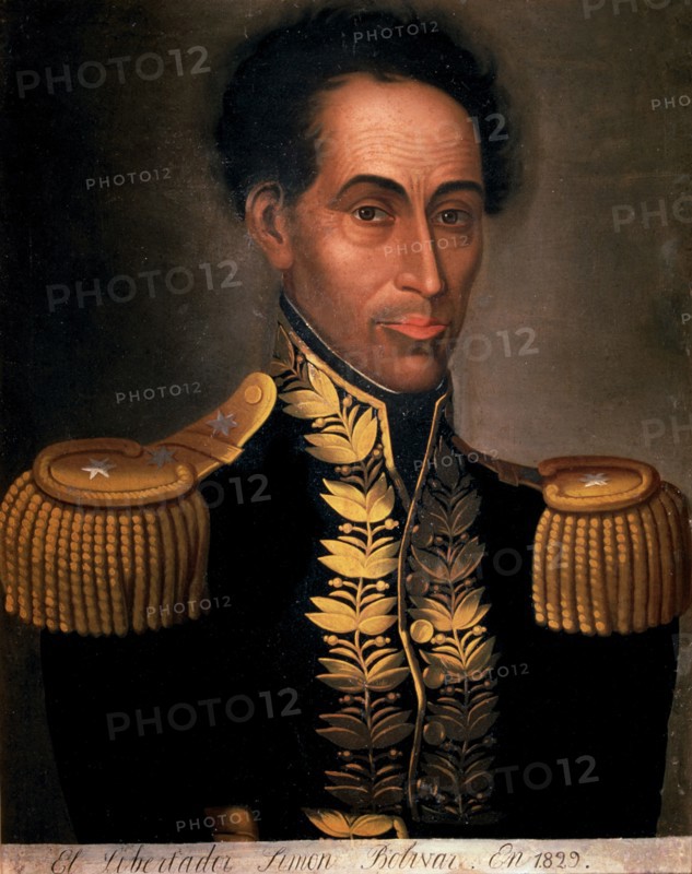 Simon Bolivar 'The Liberator' (1783-1830), soldier and hero of the American Independence, portrai?