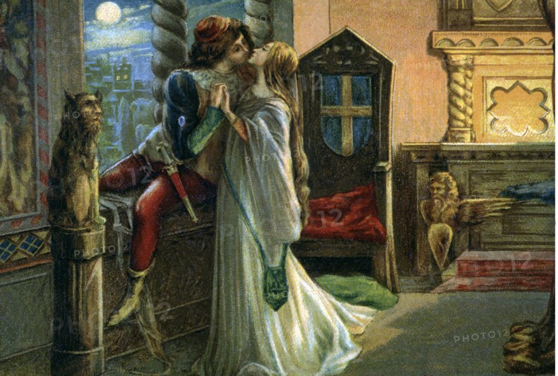 Romeo and Juliet, the characters in William Shakespeare's play 'Romeo and Juliet'.