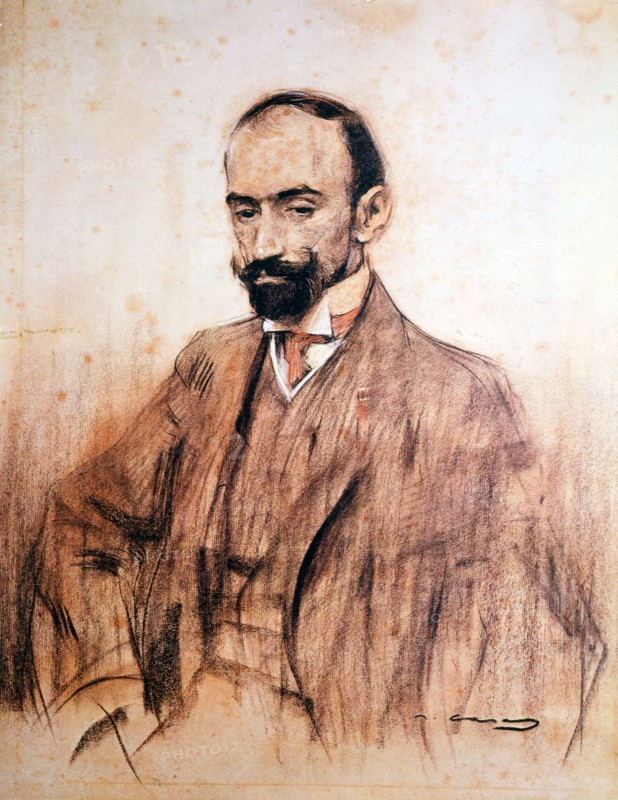 Portrait of Jacinto Benavente, (1866 - 1954), Spanish playwright, Nobel Prize for Literature in 1?