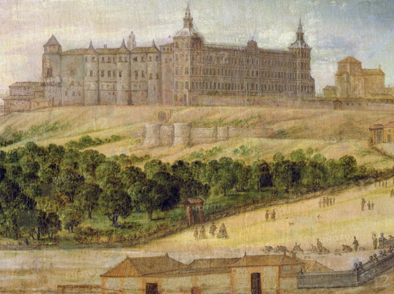 View of the Alcazar of Madrid, 1650.