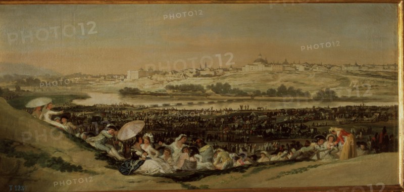 The prairie of San Isidro de Madrid', 1788, oil painting by Francisco de Goya.