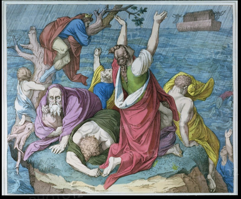 The Flood, engraving, 1860.
