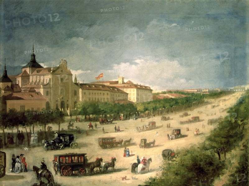View of Alcala street, Madrid.