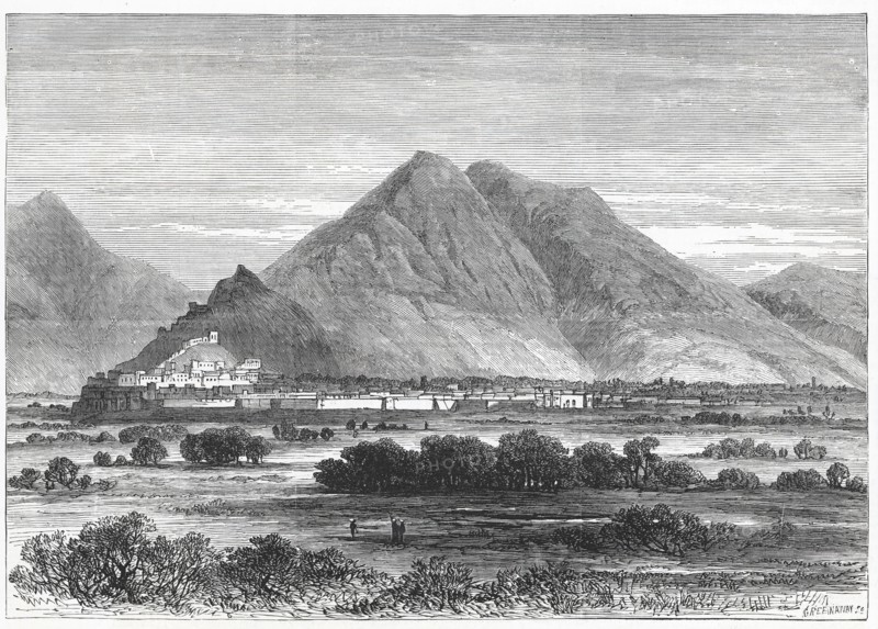 British-Afghan war, Kabul, capital of the territories of Shere Ali in Afghanistan.