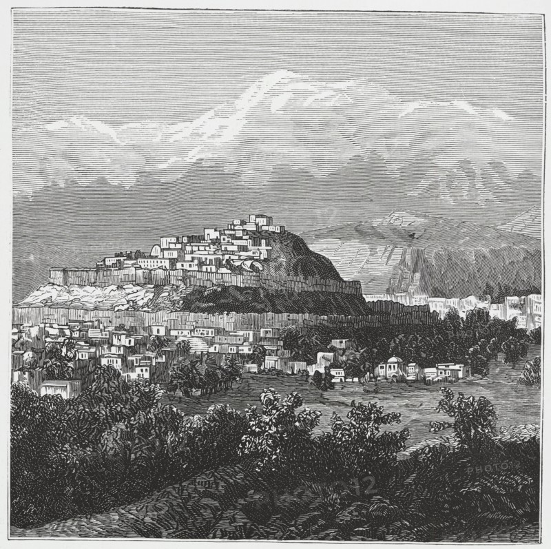 British-Afghan war, overview of Kabul in Afghanistan.