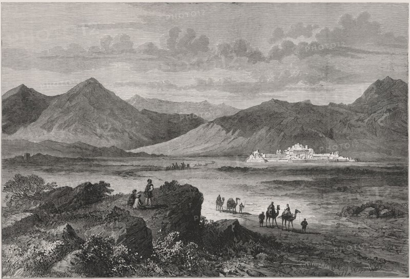 British-Afghan war, entrance to the Khyber Pass and view of the Jamrood fort that defends it, eng?