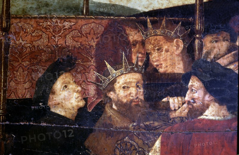 Martin I 'El Humano' (1356-1410), King of Aragon and Catalonia, with his son Martin 'The Young' (?