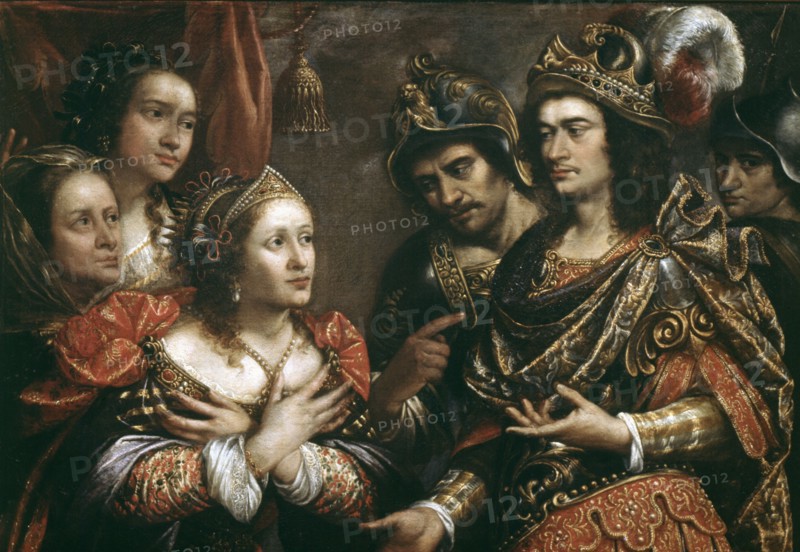 The Family of Darius' Darius I (580-486 BC), King of Persia, oil.