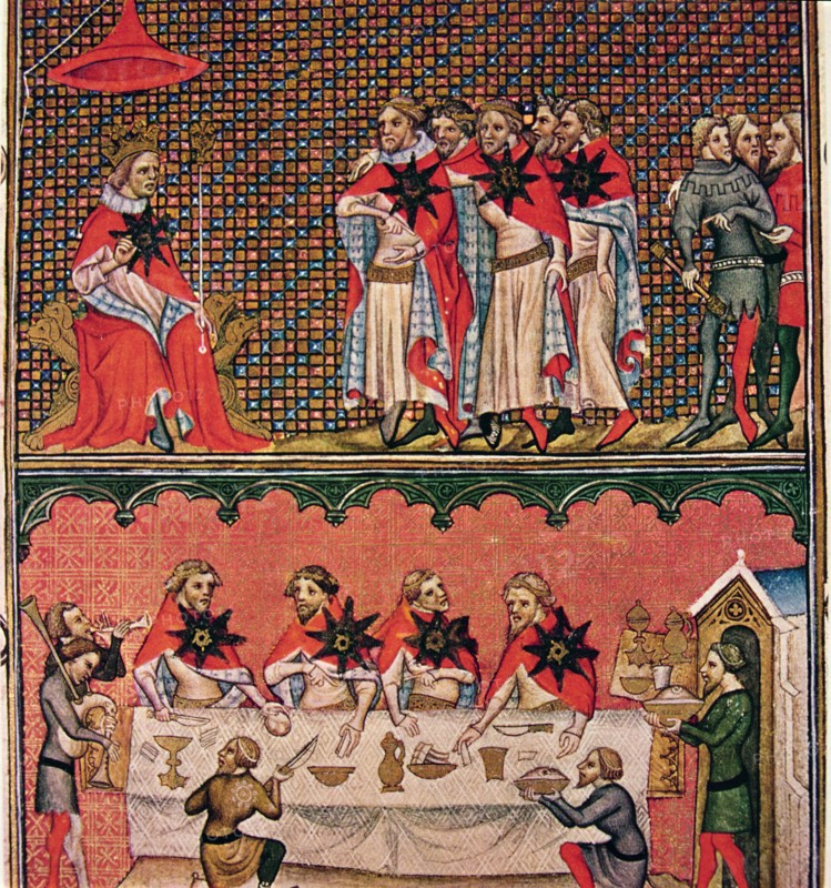 John II the Good, founded the Order of the Star, Miniature in 'Chronicles of France', illuminated?