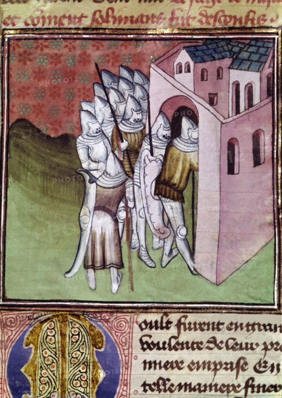 Expedition of Godfrey of Bouillon (1061-1100) to the Holy Land, siege of Nicaea in Bithynia and d?