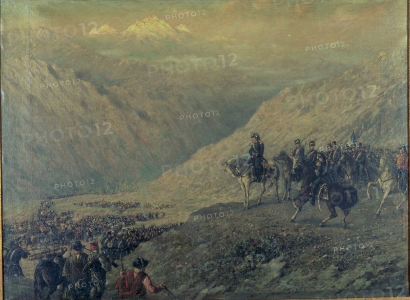 Path of los Andes commanded by Jose de San Martin in 1817.