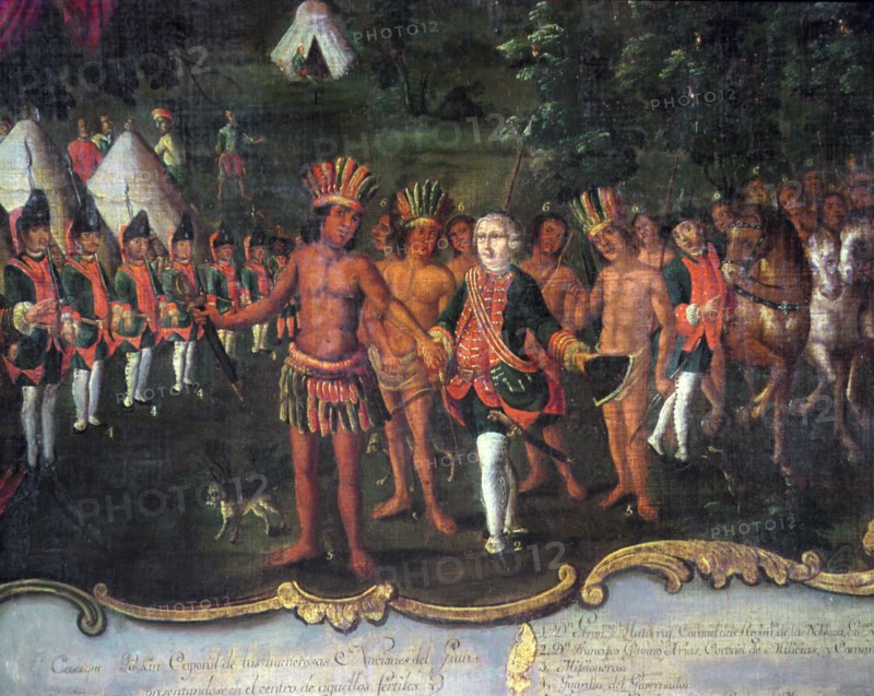 Matorras Governor's Camp in the Chaco, 1774, detail.