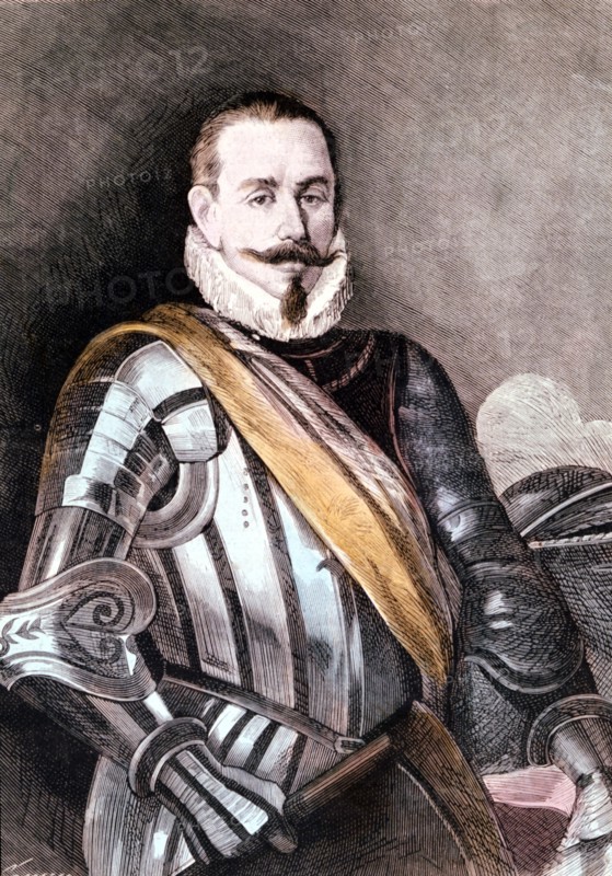 Pedro de Valdivia (1497 - 1554). Spanish militar and conqueror, he conquered Chile.