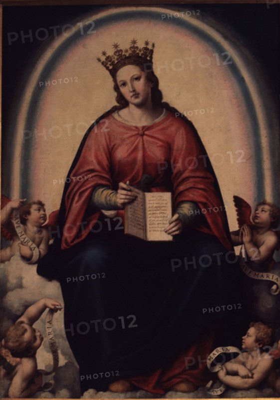 Virgin of Hope', oil by Juan de Juanes.