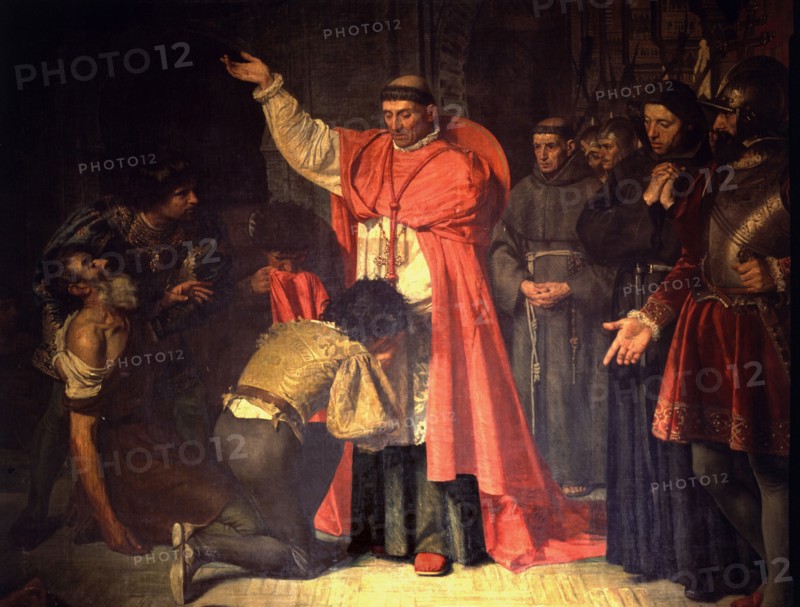 Cardinal Cisneros and the captives of Oran' oil painting by Francisco Jimenez de Cisneros (1437-1?