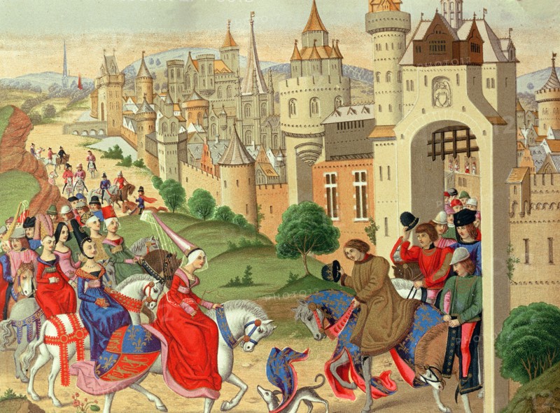 Elisabeth of Bavaria, Queen of England, is greeted upon his arrival in Paris by his brother, King?
