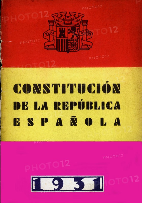 Cover of the Constitution approved the 9 December 1931.