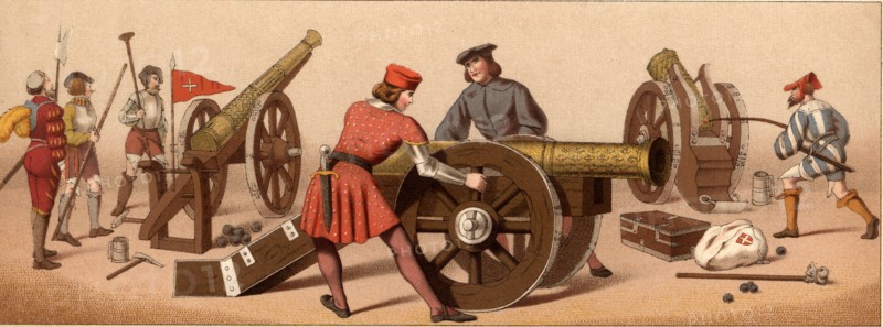 Several artillery from 1507 to 1520, reigns of Louis XII and Francis I of France.