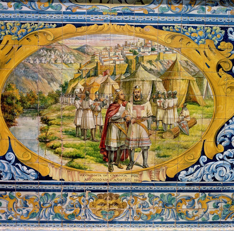 Conquest of Cuenca achieved by King Alphonse VIII of Castile in 1177, during the Reconquest, mosa?