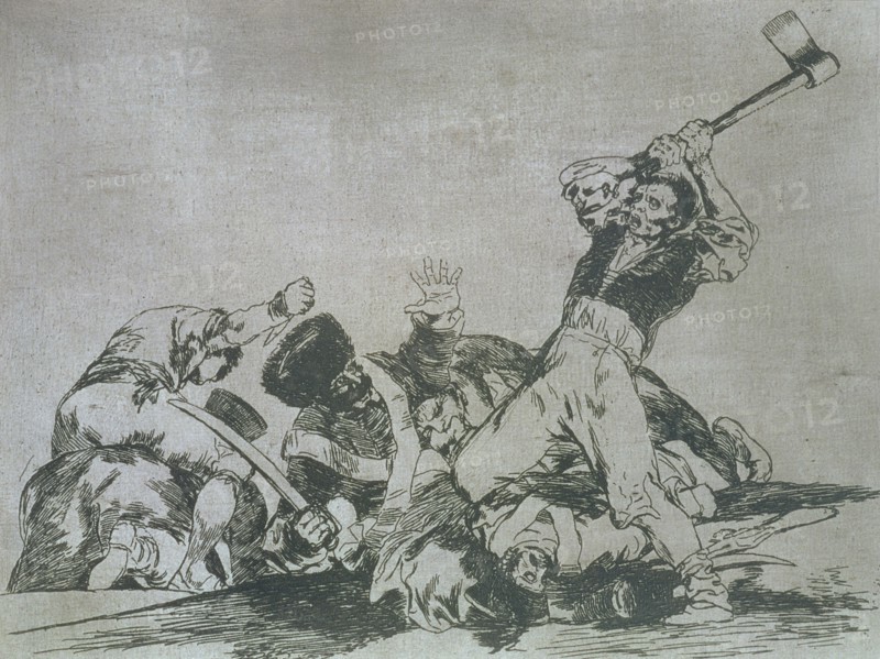 The Disasters of War, a series of etchings by Francisco de Goya (1746-1828), plate 3: 'Lo mismo' ?
