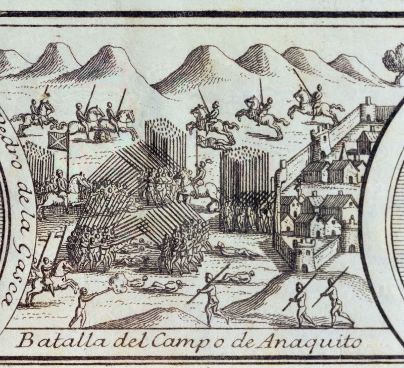 Conquest of Peru, 3rd Civil War, 'Battle of the Añaquito field' (now Ecuador), battle that faced ?