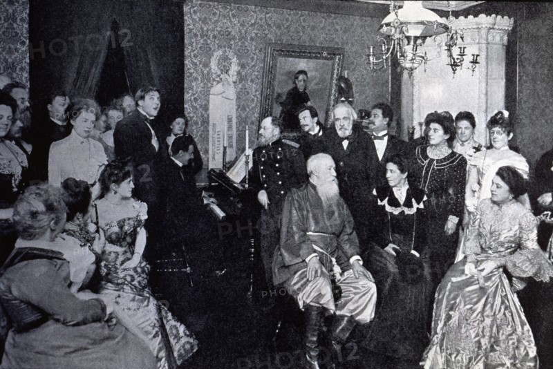 Rimsky Korsakov, the bass Feodor Chaliapine, the composer Cesar Cui and the singer Blumenthal dur?