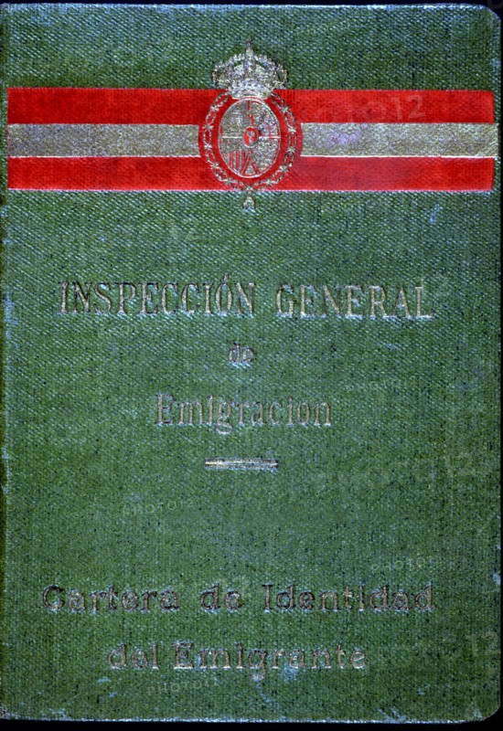 Identity wallet of the emigrant, it was required sealed and with a passord prior to travel to wor?