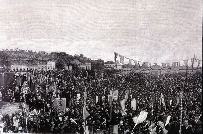 Campaign mass of Thanksgiving in Rio de Janeiro on 17 May 1888 on the occasion of the abolition o?