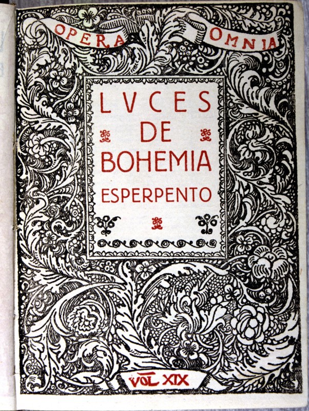 Cover of 'Luces de Bohemia' by Valle Inclan.